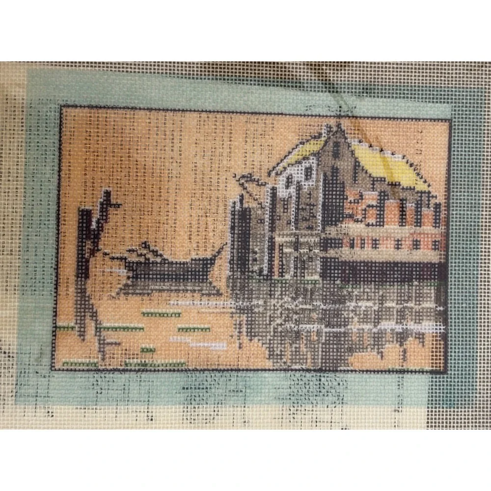 Elsa‎ Williams Needlepoint Kit Samuel S Thorpe Harbor Scene KPN-176 Vintage 5x7
